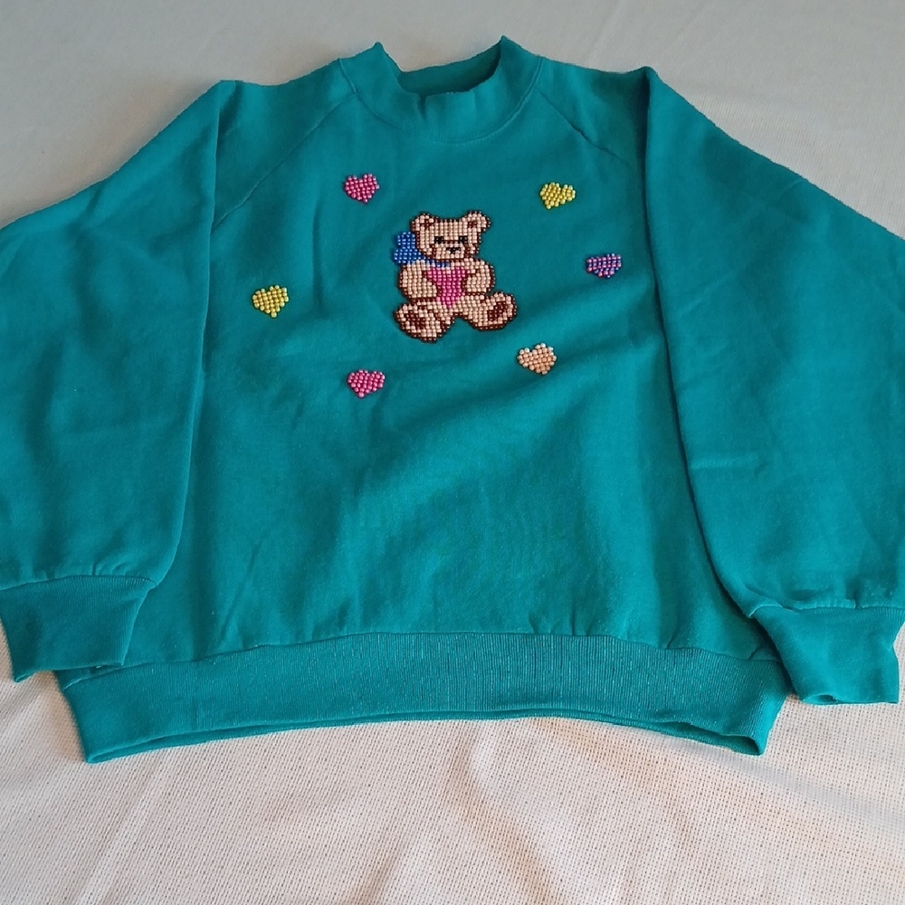 Fruit of the Loom Teal Sweatshirt